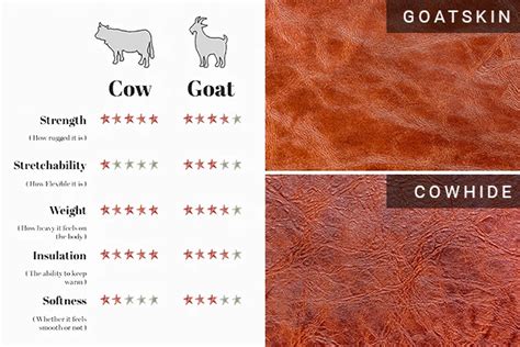 calfskin vs goatskin leather.